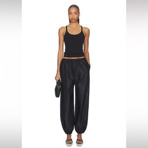 NWT Lovers + Friends x Christina Elezaj Lena Pants in Black